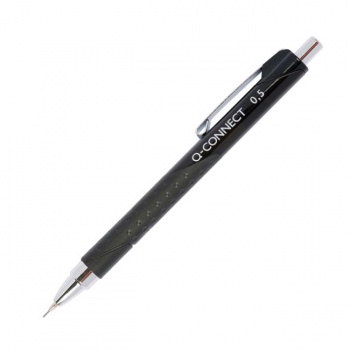 Mikroceruzka Q-CONNECT s kovovým mechanizmom 0,5mm čierna 
