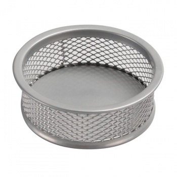Drôtený stojan na kancelárske spony 90x32mm malý strieborný 