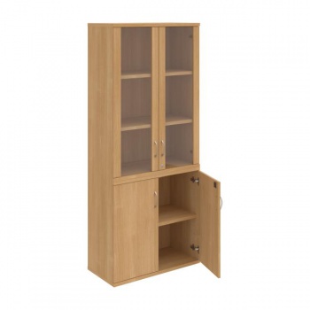 Policová skriňa Strong, zámok, 80x192x40 cm, dub/dub 