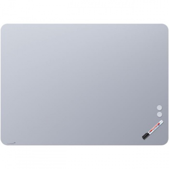 Tabuľa GLASSBOARD matná oblé rohy 90x120, modrá 
