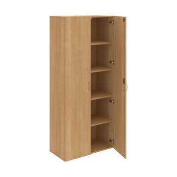Policová skriňa Drive, zámok, 80x185x42 cm, dub/dub 