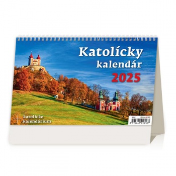 Stolový kalendár riadkový - Katolícky 2025 