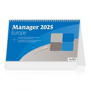 Stolový kalendár stĺpcový - Manager Europe 2025 