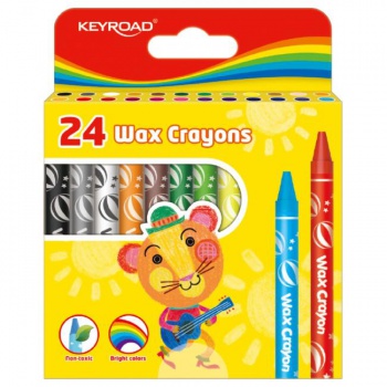 Voskovky KEYROAD 24 ks, mix farieb 