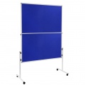 Moderačná tabuľa plstená 150x120 cm ECONOMY modrá 