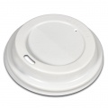 Plastové viečko biele 80 mm `Coffee to go` 100ks 