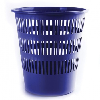 Kôš plastový rebrovaný 12 ℓ modrý 
