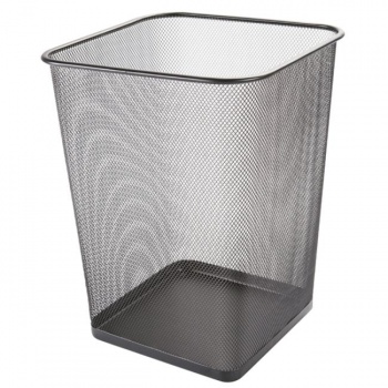 Drôtený kôš 18 ℓ hranatý čierny 