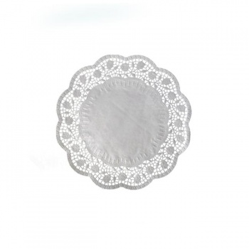 Dekoračné krajky okrúhle, priemer 18 cm, 100 ks 