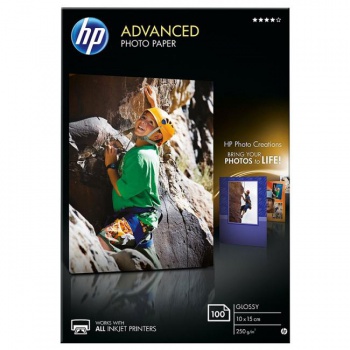 Paper HP Q8692A Advanced Photo glossy, 250g, 10x15 