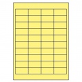 Etikety 48,5x25, 4mm žlté, 100 hárkov 