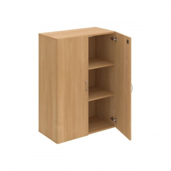 Policová skriňa Drive, zámok, 80x111x42 cm, dub/dub 