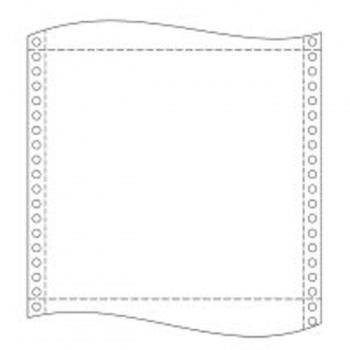 Tabelačný papier 12`x36cm/1+1 1000 zložiek 