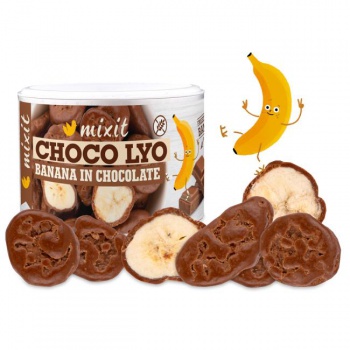 Mixit Chrumkavé banániky v čokoláde 170g 