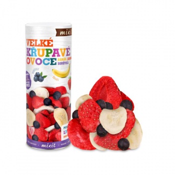 Mixit Veľké chrumkavé ovocie- Banán Jahoda Čučoriedka 160g 