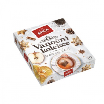 Kolekcia 9 druhov vianočných čajov Jemča (36 ks) 