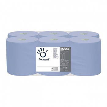 Papierové utierky v rolke Papernet blue so stredovým odvíjaním , návin 135 m (6 ks) 