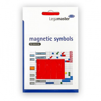 Magnetický symbol šípka červená, 20x35 mm, bal. 12 ks 