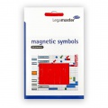Magnetický symbol šípka červená, 20x35 mm, bal. 12 ks 