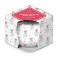 Emocio Sklo Dekor 70x62 mm Mistletoe Magic - Snowflake, vonná sviečka 