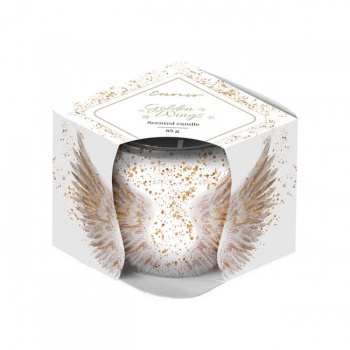 Emocio Sklo Dekor 70x62 mm Golden Wings, vonná sviečka 