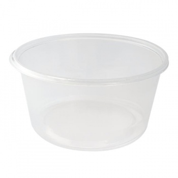 Misky PP okrúhle 250 ml 50 ks priehľadné 