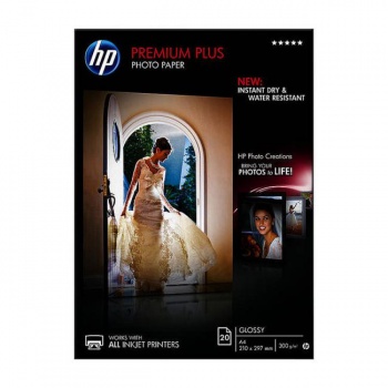 Fotopapier HP inkjet premium plus, lesklý, A4, 300 g, CR672A 