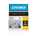 Plochá zmršťovacia bužírka Dymo D1 19mm biela/čierna 
