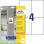 Etikety univerzálne 105x148mm Avery A4, silne lepivé 20 hárkov 