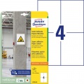 Etikety univerzálne 105x148mm Avery A4, silne lepivé 20 hárkov 