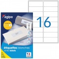 Etikety univerzálne 99,1x33,9mm Agipa A4 100 hárkov 