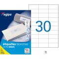 Etikety univerzálne 70x29,7mm Agipa A4 100 hárkov 