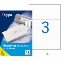 Etikety univerzálne 210x99mm Agipa A4 100 hárkov 