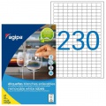 Etikety univerzálne odnímateľné 18x12mm Agipa A4 25 hárkov 