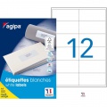 Etikety univerzálne 97x42,4mm Agipa A4 100 hárkov 