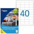 Etikety univerzálne odnímateľné 48,5x25,4mm Agipa A4 100 hárkov 