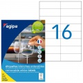 Etikety univerzálne odnímateľné 105x37 mm Agipa A4 100 hárkov 