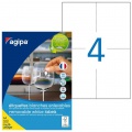 Etikety univerzálne odnímateľné 105x148mm Agipa A4 100 hárkov 
