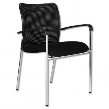 Konferenčná stolička Vanity Plus, čierna 