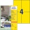 Etikety farebné 105x148mm Avery A4 100 hárkov žlté 