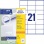 Etikety univerzálne 70x41mm Avery A4 100 hárkov 