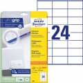Etikety univerzálne 70x36mm Avery A4 25+5 hárkov 