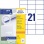 Etikety univerzálne 70x42,3mm Avery A4 100 hárkov 