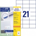 Etikety univerzálne 70x42,3mm Avery A4 100 hárkov 