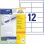 Etikety univerzálne 97x42,3mm Avery A4 100 hárkov 
