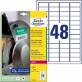 Etikety Avery 45,7 x 21,2 mm, ultra odolné biele 