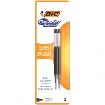 Náhradná náplň do gélového rollera BIC Gelocity čierna 2ks 