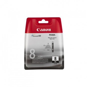 Atramentová náplň Canon CLI-8Bk pre Pixma iP4200/5300/MP500/530/600/610/800 black (400 str.) 