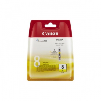 Atramentová náplň Canon CLI-8Y pre Pixma iP4200/5300/MP500/530/600/610/800 yellow (400 str.) 