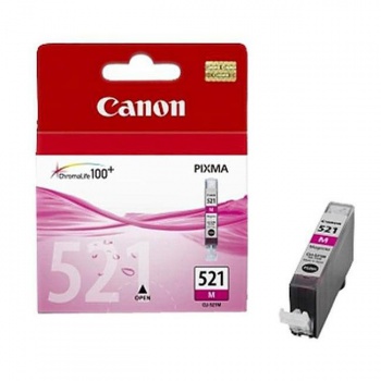 Atramentová náplň Canon CLI-521 pre MP 540/620/630/980/iP 3600/4600 magenta (460 str.) 